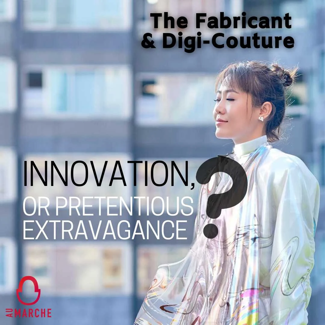 Feature card about innovation and extravagance in digital fashion