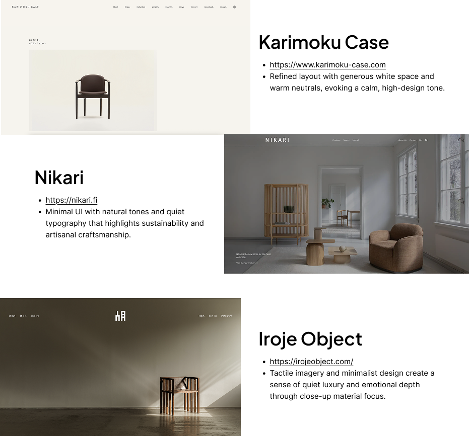 Aesthetic inspiration